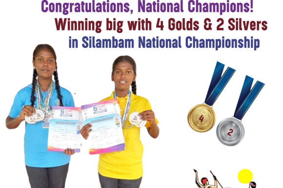 Pioneer Students Bag Silambam National Champioship Titles