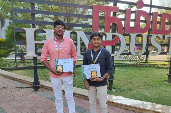 III CS Students Secure 2nd Prize in Web Designing at UNIFEST’25