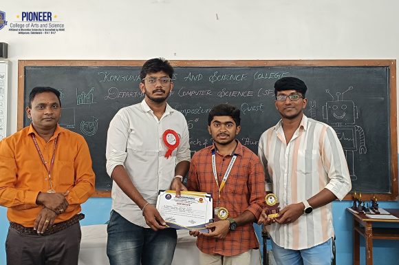 Dakshesh R. & Prasenna Shine: 2nd Prize at Kongunadu College for PioneerCAS!