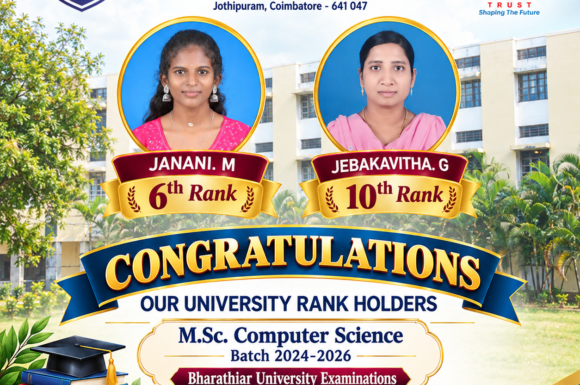 Pioneer College Students Secure Bharathiar University Ranks
